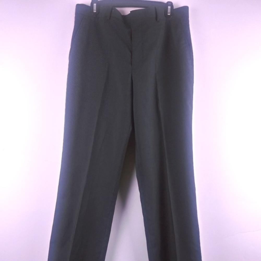J FERRAR Slim Fit Black Dress Pants - Size 34 x 34